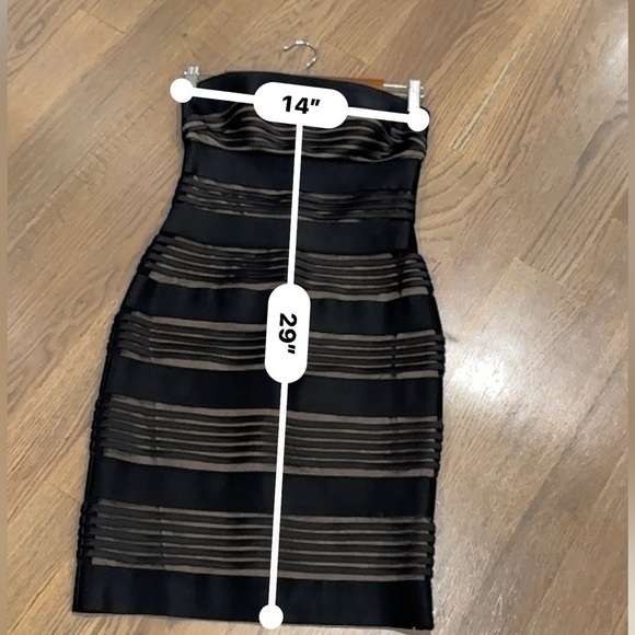 Cache Strapless Bandage Dress Sz 4 black - Picture 8 of 9